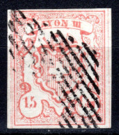 SCHWEIZ, 1852 Rayon III Nr. 19, Ziegelrot, Gestempelt - 1843-1852 Correos Federales Y Cantonales