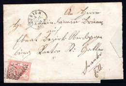 SCHWEIZ, 1852 Rayon III Nr. 20, Ziegelrot, Auf Brief - 1843-1852 Federal & Cantonal Stamps