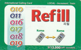 PREPAID PHONE CARD COREA SUD (CK2611 - Korea (Zuid)