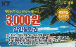 PREPAID PHONE CARD COREA SUD (CK3711 - Korea (Zuid)