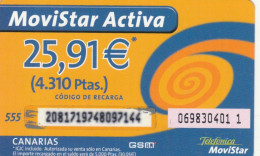 PREPAID PHONE CARD SPAGNA CANARIE (CK3684 - Altri & Non Classificati