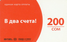 PREPAID PHONE CARD KIRGHIZISTAN (CK4588 - Kirguistán