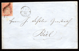 SCHWEIZ, 1858 Strubel, Berner Druck, Auf Brief - Storia Postale