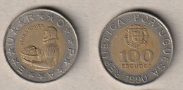 00648) Portugal, 100 Escudos 1990 - Portugal