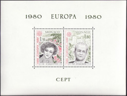 Monaco épreuve 1980 Y&T N°EL1224 à 1225 - Michel N°DP1421A à 1422A *** - EUROPA - Lettres & Documents