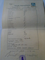 ZA478.19 Hungary  ARAD 1914 Nagy Ernő-School Certificate -director János Burián Signature - Revenue Stamp - Diplômes & Bulletins Scolaires