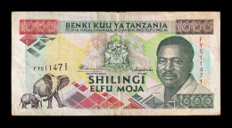 Tanzania 1000 Shilingi 1993 Pick 27b Mbc+ Vf+ - Tansania