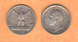 Italia Regno 5 Lire 1929 ** Colombina Silver Coin - 1900-1946 : Victor Emmanuel III & Umberto II