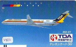 Télécarte JAPON * FRONTBAR 110-17267 * AVION (2800)  AVIATION * AIRLINE Phonecard  JAPAN AIRPLANE * FLUGZEUG - Flugzeuge