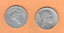 Italia Repubblica 5 Lire 1948  Aluminum Coin Italie Italy - 5 Lire