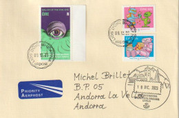 'Eye' Of The Balor ( Irish Mythology) Letter 2023 Ireland To Andorra, With Illustrated Arrival Andorra Postmark - Storia Postale