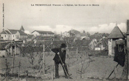La Trimouille - L'Eglise, Les Ecoles Et La Mairie - La Trimouille