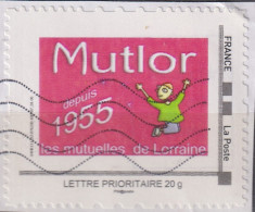 Montimbramoi "Mutlor Depuis 1955 - Les Mutuelles De Lorraine" Sur Fragment - Usati