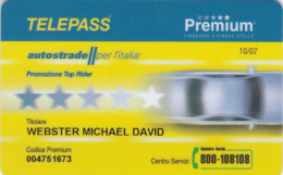 CARTA SERVIZI TELEPASS ITALIA (CK4962 - Other & Unclassified