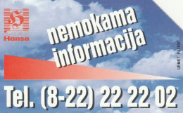 PHONE CARD LITUANIA (CK6720 - Lituanie