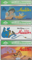 PHONE CARD SERIE 3 SCHEDE REGNO UNITO ALADDIN -LANDIS (CK7327 - BT Emissioni Pubblicitarie