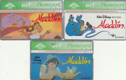 PHONE CARD SERIE 3 SCHEDE REGNO UNITO ALADDIN -LANDIS (CK7328 - BT Emissioni Pubblicitarie