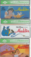 PHONE CARD SERIE 3 SCHEDE REGNO UNITO ALADDIN -LANDIS (CK7323 - BT Emissions Publicitaires