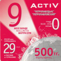 PREPAID PHONE CARD KAZAKISTAN-FORMA QUADRATA (CK7319 - Kazakhstan