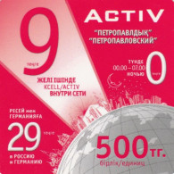 PREPAID PHONE CARD KAZAKISTAN-FORMA QUADRATA (CK7321 - Kazachstan