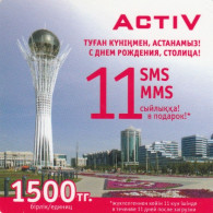 PREPAID PHONE CARD KAZAKISTAN-FORMA QUADRATA (CK7315 - Kazachstan