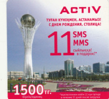 PREPAID PHONE CARD KAZAKISTAN-FORMA QUADRATA (CK7313 - Kazakhstan