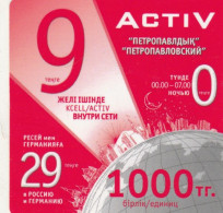 PREPAID PHONE CARD KAZAKISTAN-FORMA QUADRATA (CK7318 - Kazakhstan