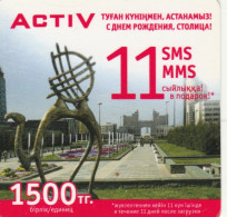 PREPAID PHONE CARD KAZAKISTAN-FORMA QUADRATA (CK7310 - Kazachstan