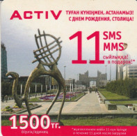PREPAID PHONE CARD KAZAKISTAN-FORMA QUADRATA (CK7309 - Kazajstán