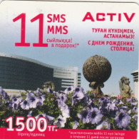PREPAID PHONE CARD KAZAKISTAN-FORMA QUADRATA (CK7303 - Kazajstán