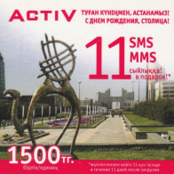 PREPAID PHONE CARD KAZAKISTAN-FORMA QUADRATA (CK7300 - Kazachstan
