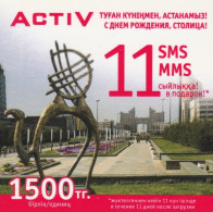 PREPAID PHONE CARD KAZAKISTAN-FORMA QUADRATA (CK7300 - Kazakhstan