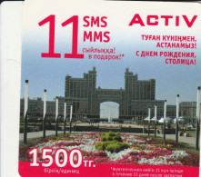 PREPAID PHONE CARD KAZAKISTAN-FORMA QUADRATA (CK7308 - Kazajstán