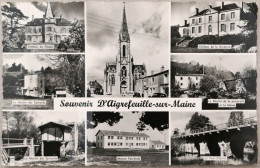 Carte Postale : 44 : Souvenir D'AIGREFEUILLE SUR MAINE: Multivues : Maison Familiale, Moulin Des Epinards,.. - Aigrefeuille-sur-Maine