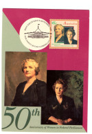 FDC 2 SEPTEMBRE 1993 50TH ANNIVERSARY OF WOMRN IN FEDERAL PARLIAMENT - Cartas Máxima