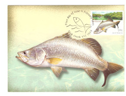 FDC 11 FEVRIER 2003 BARRAMUNDI - Cartoline Maximum