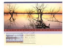 FDC 2 JANVIER 1992 WETLANDS AND WATERWAYS - Maximumkarten (MC)