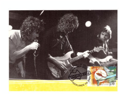 FDC 20 MARS 2001 ROCK ON GOLD CHISEL - Cartas Máxima