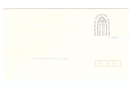 ENVELOPPE PRE PAYEE 7 FEVRIER 1991 SEVENTH ASSEMBLY WORLD COUNCIL OF CHURCHES - Storia Postale