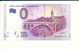 Billet Touristique 0 Euro - PONT ADOLPHE - Luxembourg  - REAA  - 2019-1 N° 9955 - Andere & Zonder Classificatie