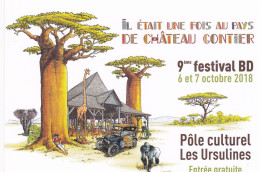 Carte Postale JUSZEZAK Erik Festival BD Château-Gontier 2018 (Dantès Empire USA) - Tarjetas Postales