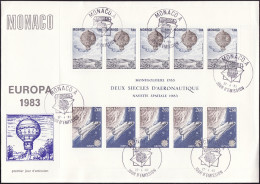 Europa CEPT 1983 Monaco FDC1 Y&T N°BF25 - Michel N°B23 - 1983