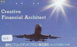 Télécarte JAPON *  *  AVION (2831) *  AVIATION * AIRLINE Phonecard  JAPAN AIRPLANE * FLUGZEUG * VLIEGTUIG - Airplanes