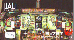 Télécarte JAPON * JAL  *  AVION (2834)  B-767 *  AVIATION * AIRLINE Phonecard  JAPAN AIRPLANE * FLUGZEUG * VLIEGTUIG - Flugzeuge