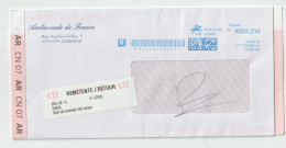 7339 PORTUGAL Recommandé Registered Damaia NPAI Return To Sender Horse Cheval RTS Qr Code Code Barre Bar - Franking Machines (EMA)