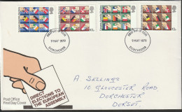 Great Britain   .   1979   .  "Direct Elections To The European Assembly"   .   First Day Cover - 4 Stamps - 1971-80 Ediciones Decimal