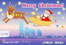 Carte Prépayée Japon * NOËL * WEIHNACHTEN (2298) CHRISTMAS * KERST * NAVIDAD * NATALE - Navidad