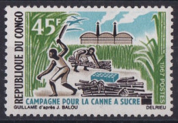 REPUBLICA DEL CONGO 1967 - INDUSTRIA DE LA CAÑA DE AZUCAR - YVERT 205** - Nuevas/fijasellos