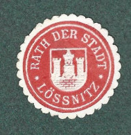 Cachet De Fermeture   -lossnitz  -  Rath Der Stadt - Seals Of Generality