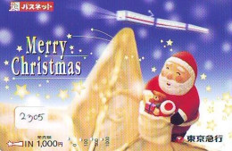 Carte Prépayée Japon * NOËL * WEIHNACHTEN (2305) CHRISTMAS * KERST * NAVIDAD * NATALE - Natale